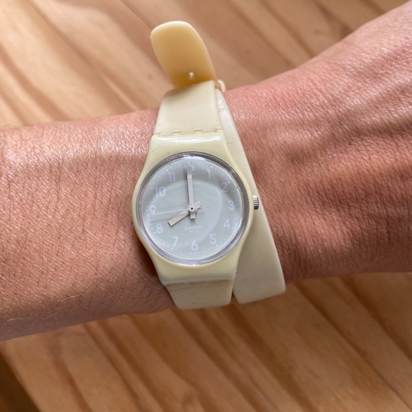 Swatch Bone Lady Quartz Double-Wrap Watch - Picture 1 of 5